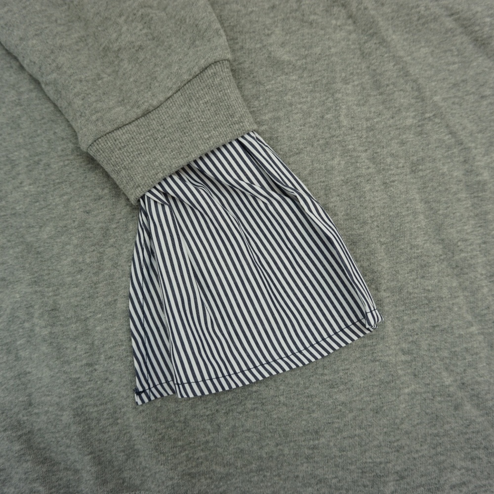RD Style V Neck V Back Heather Gray Grey Top M - Picture 8 of 8